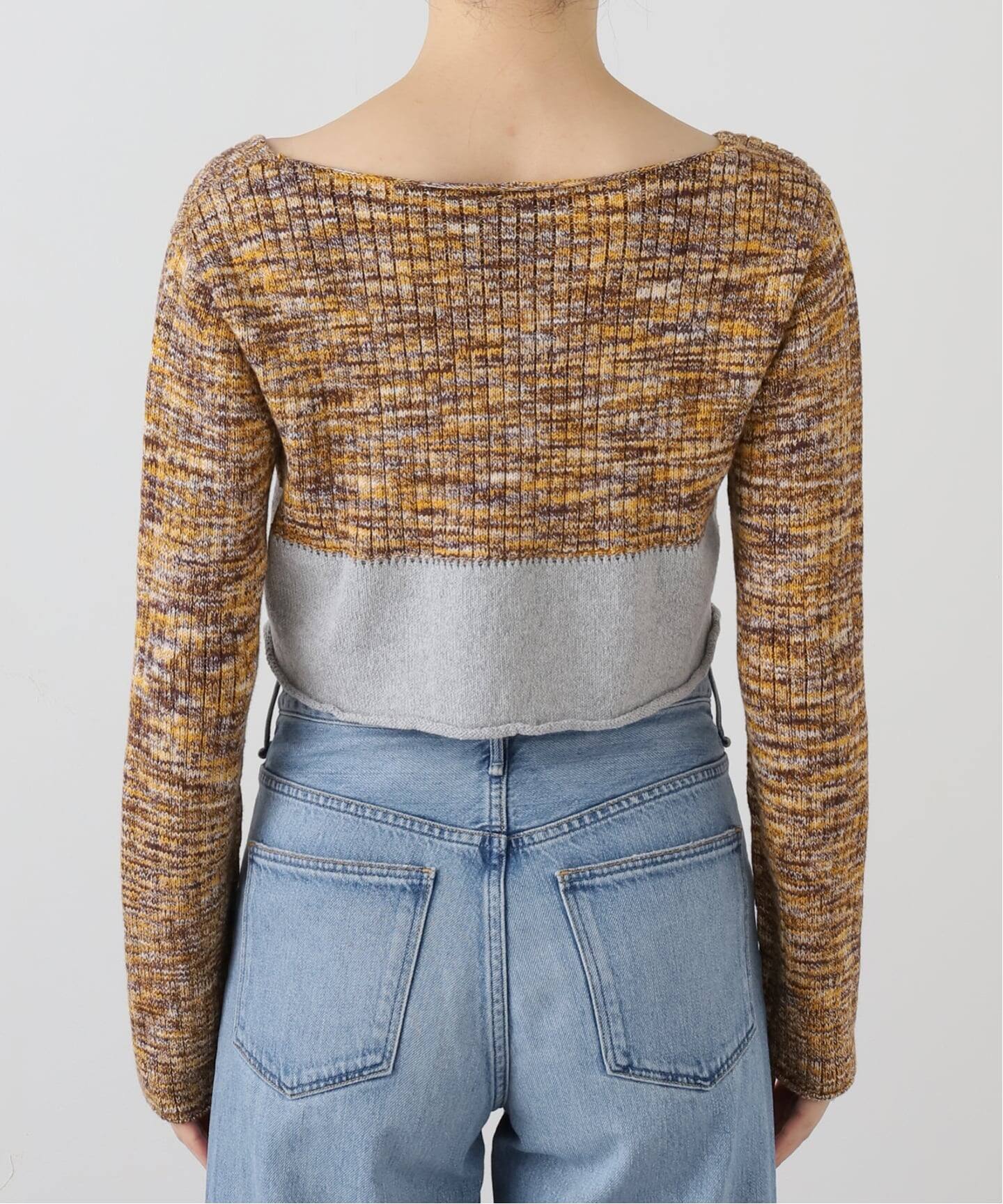高輪店+WEB限定》BASERANGE/ベースレンジ WASTE CROPPED SWEATER