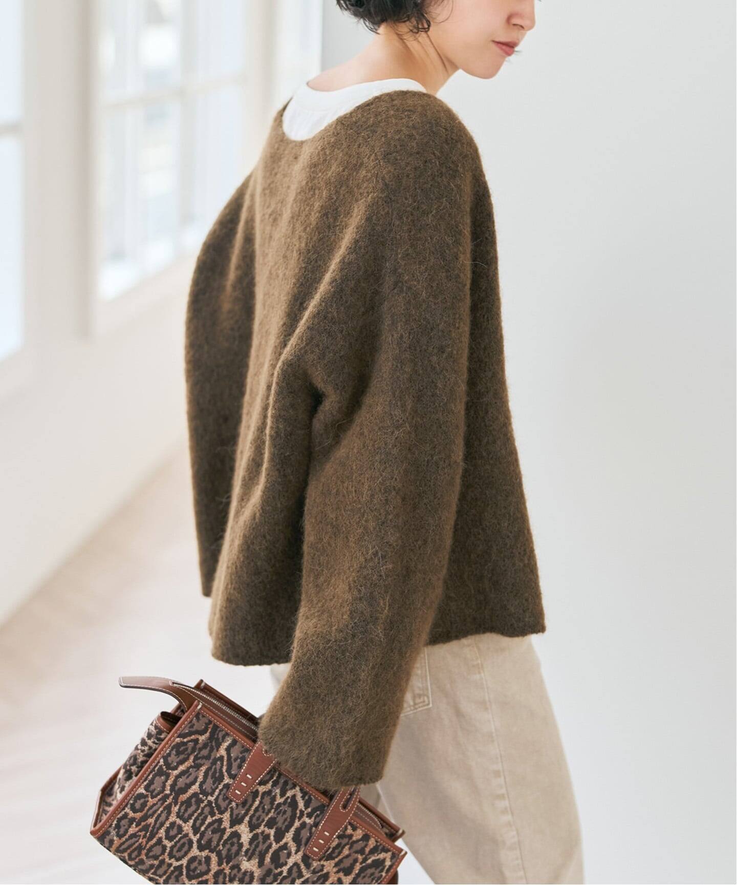 blacktogrey / ブラックトゥーグレー V-neck Knitted Cardigan