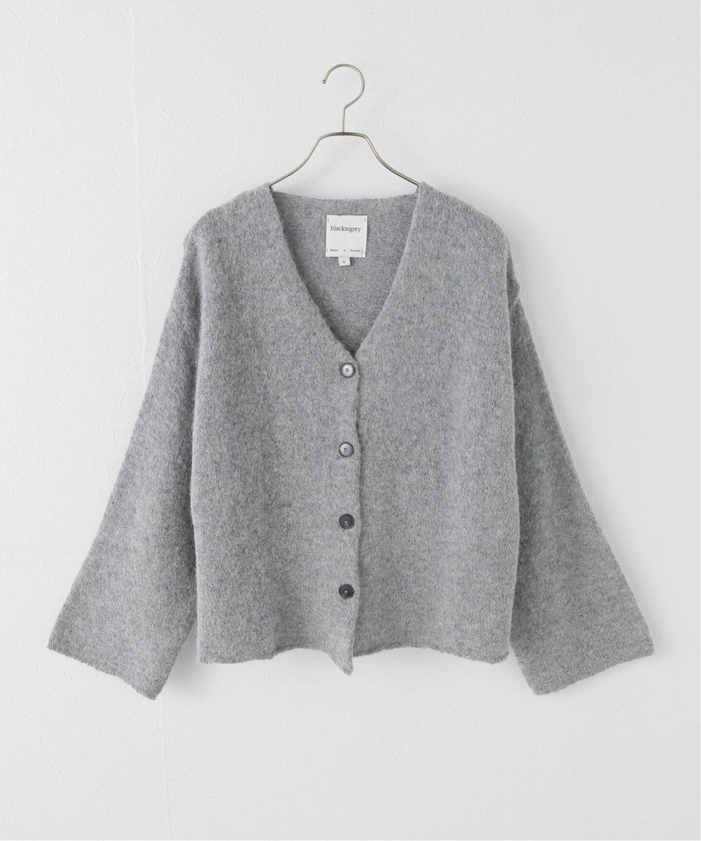 blacktogrey / ブラックトゥーグレー V-neck Knitted Cardigan