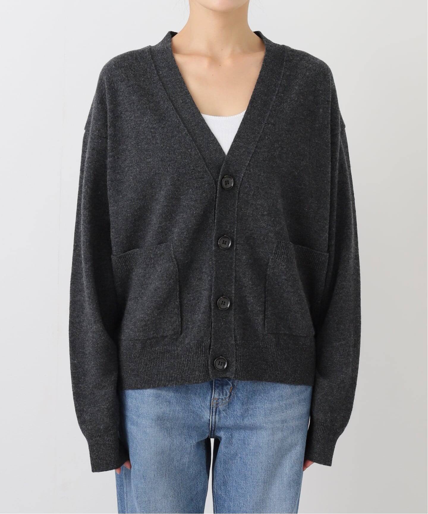 【美品／クリーニング済】Oblada オブラダ ウールニットカーディガン グレー oblada オブラダ MARTHA CARDIGAN ニット カーディガン F2510KN03