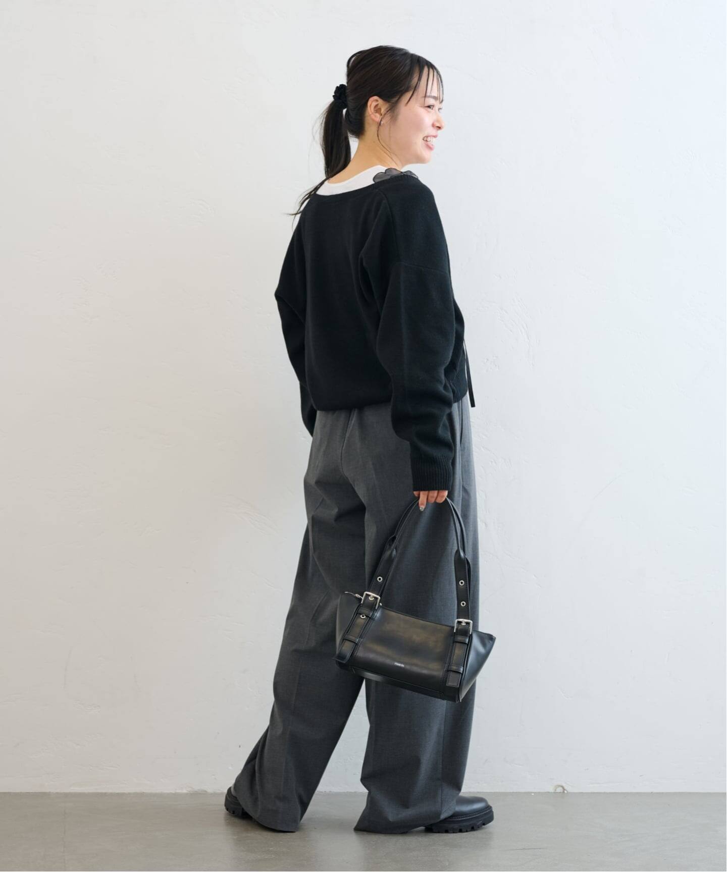 フラワーモチーフVニット（ニット／セーター）｜U by SPICK&SPAN（ユー