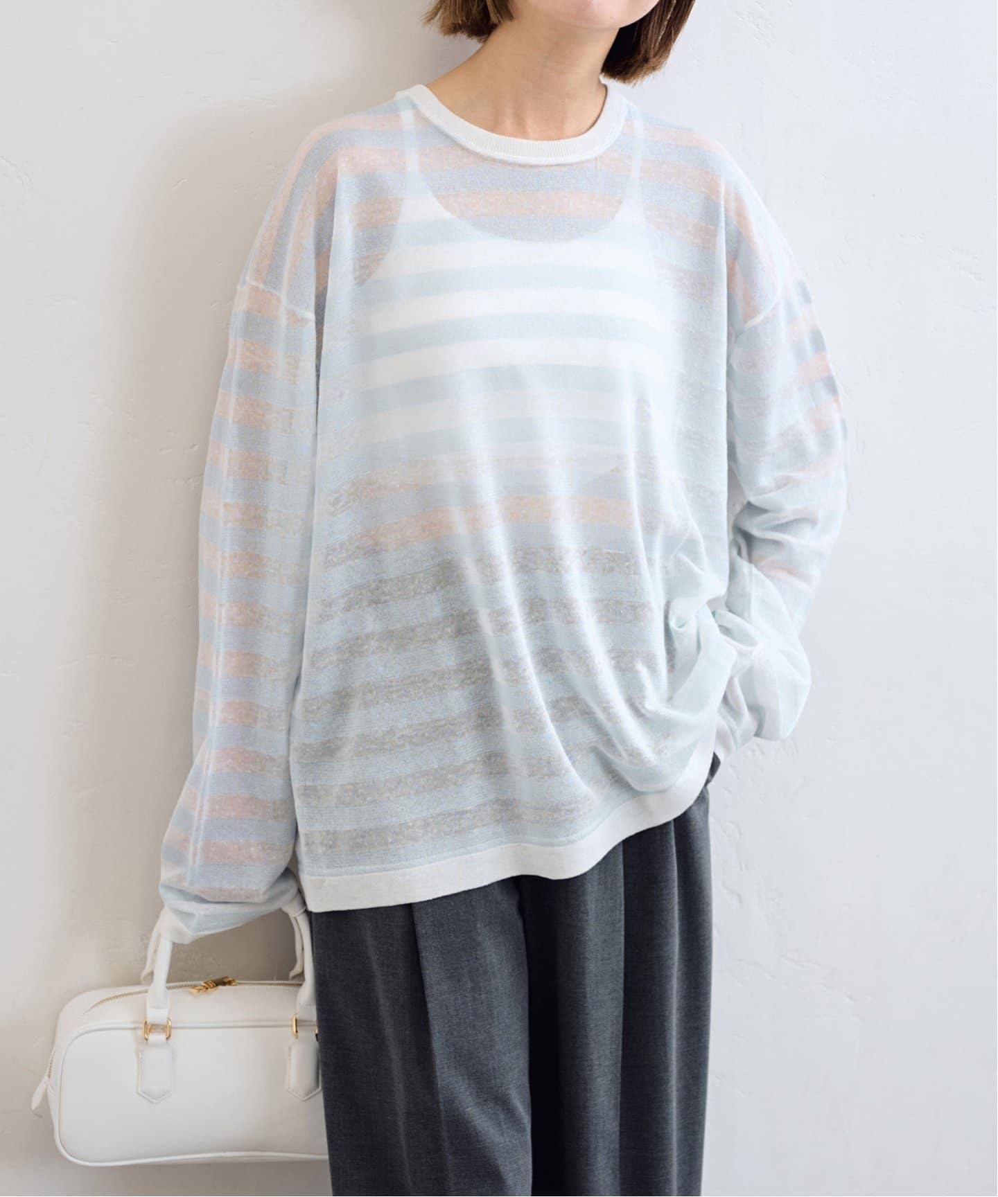 Spick &amp; Span - スピック＆スパン ボーダーニット Spick & Span（スピックアンドスパン）の「ボーダークロッシェ
