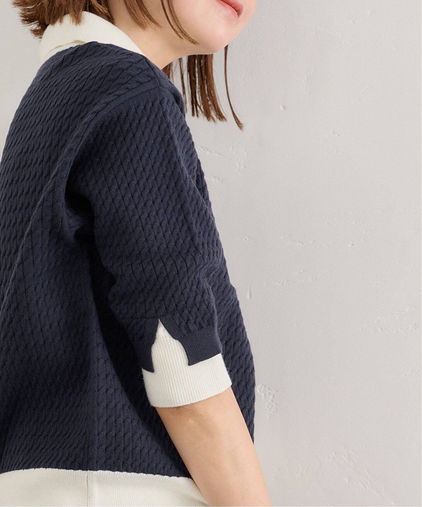 U by SPICK&SPAN - U by SPICK&SPAN   ローゲージ　ケーブル ニット 予約》オーバーケーブルニット（ニット／セーター）｜U by