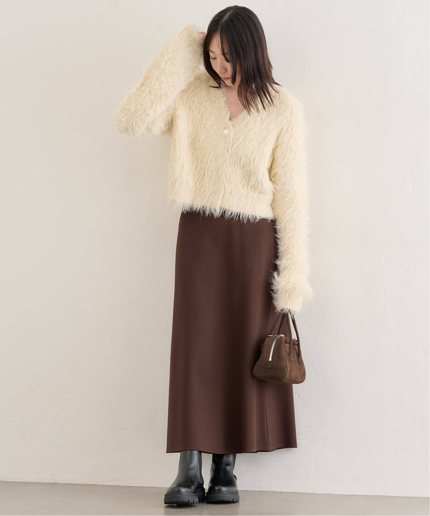 SPICK&SPAN ファーニットロングカーデ SPICK&SPAN ファーニットロングカーデ