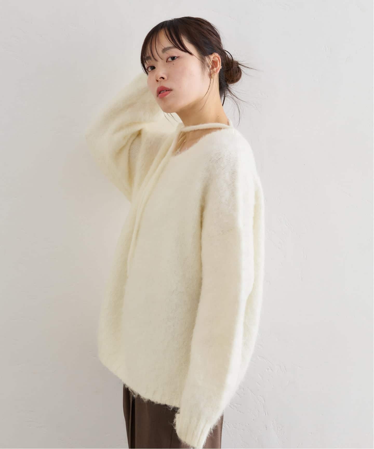 U by spick &amp; span 手編みローゲジニット カギ針ローゲージカーディガン（カーディガン）｜Spick & Span