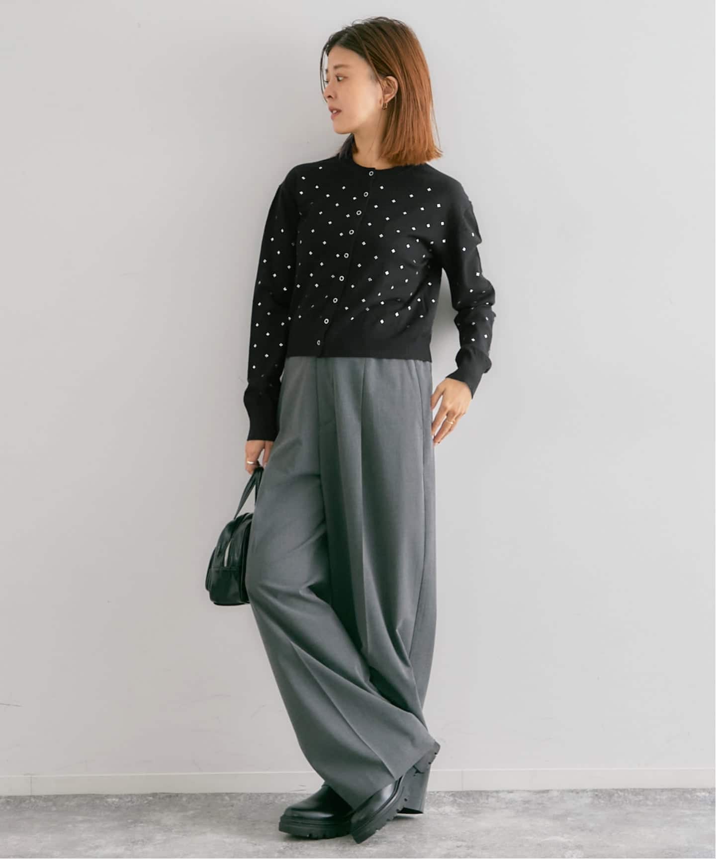 ビジューニットカーデ（カーディガン）｜U by SPICK&SPAN（ユーバイス