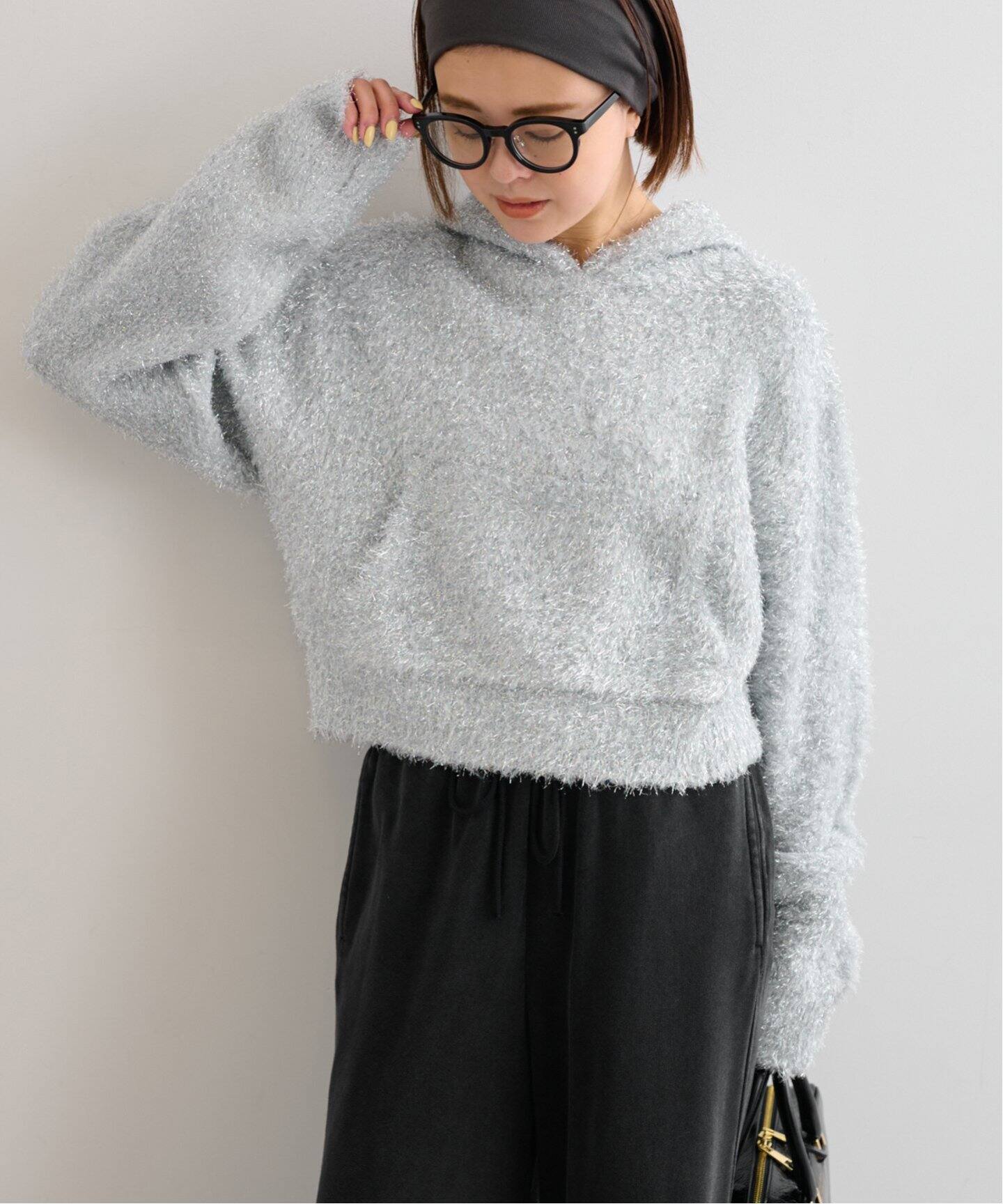 ラメニットフーディー（ニット／セーター）｜U by SPICK&SPAN（ユー