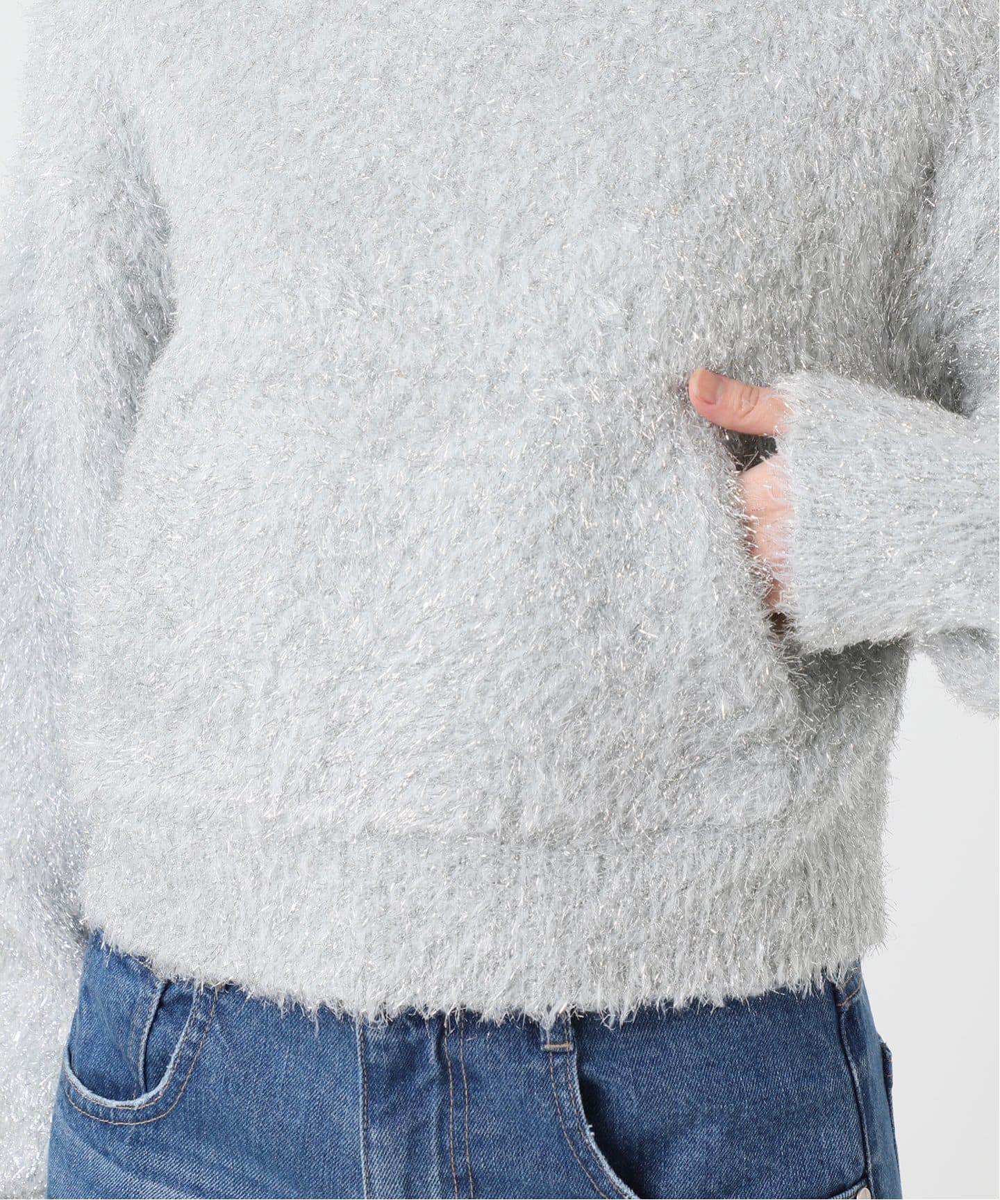 ラメニットフーディー（ニット／セーター）｜U by SPICK&SPAN（ユー