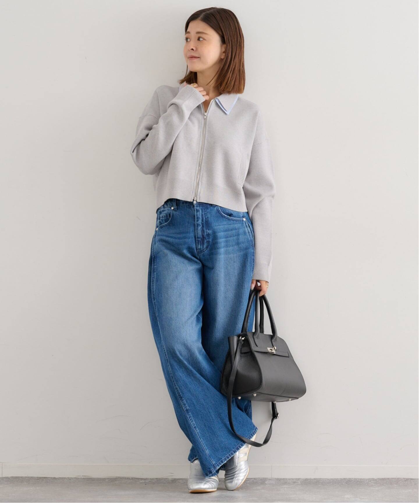 ダブルカラーニットカーデ（カーディガン）｜U by SPICK&SPAN（ユー