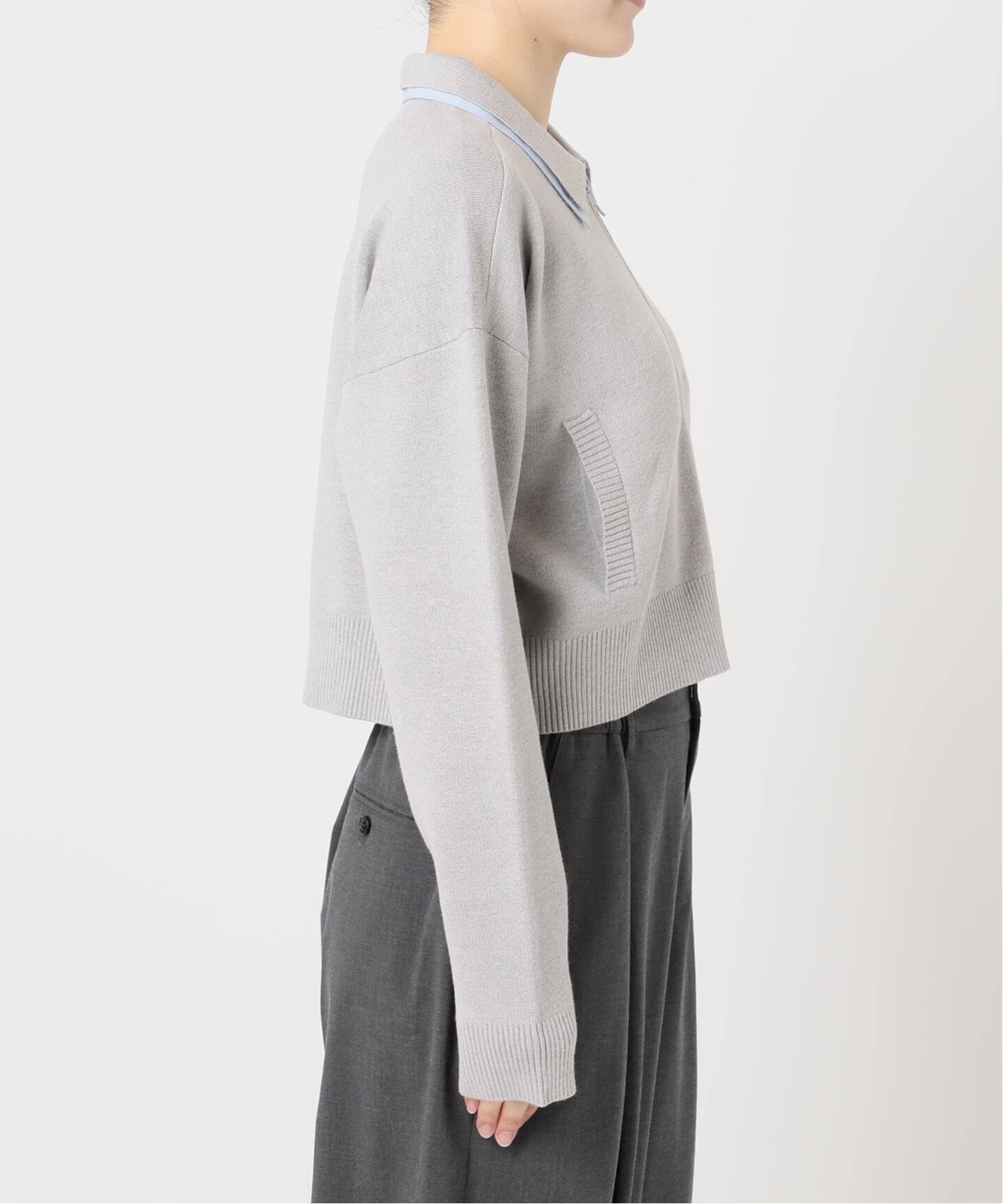 ダブルカラーニットカーデ（カーディガン）｜U by SPICK&SPAN（ユー