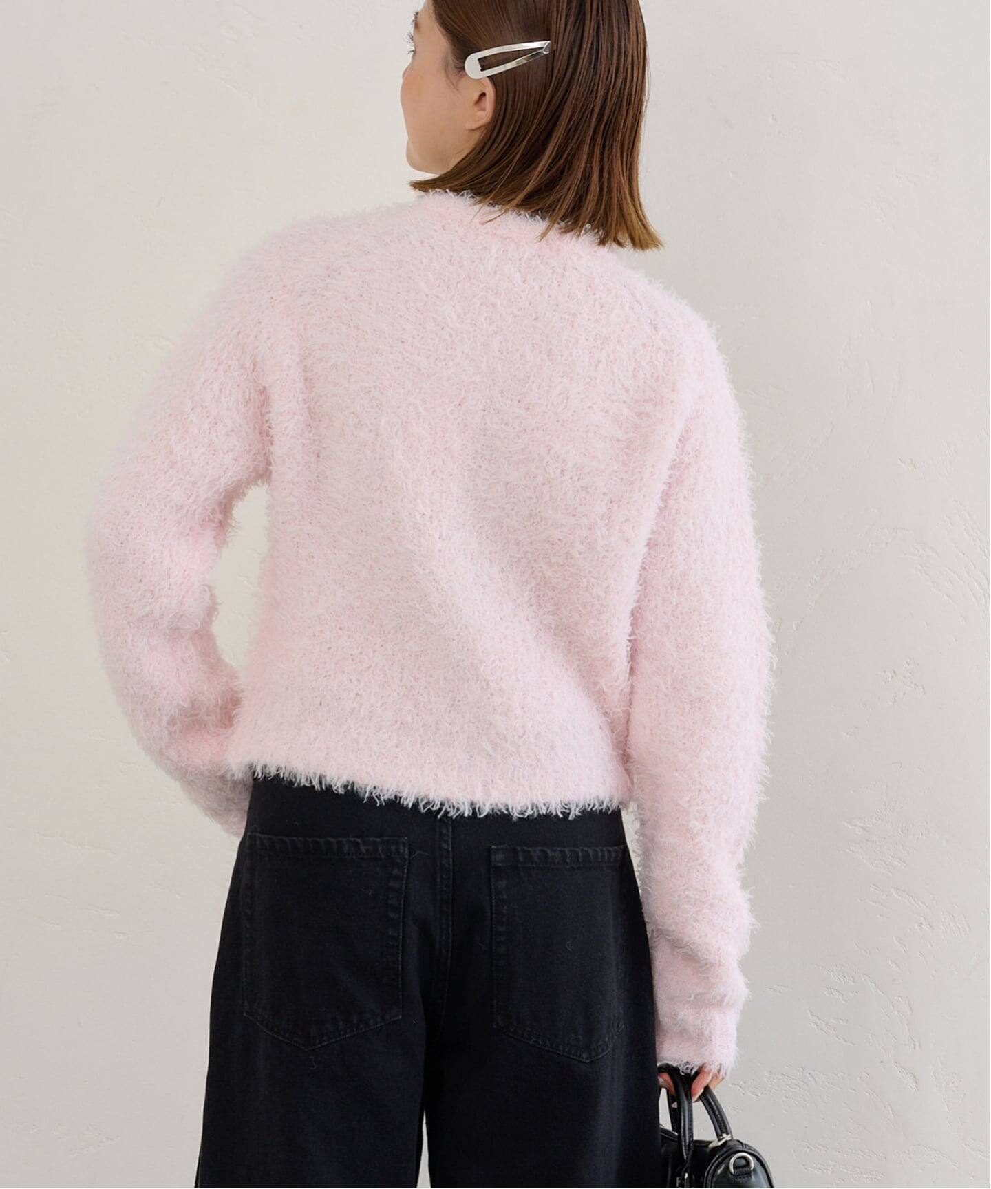 baybee シャギーカーディガン ピンク baybee即完売幻のシャギー