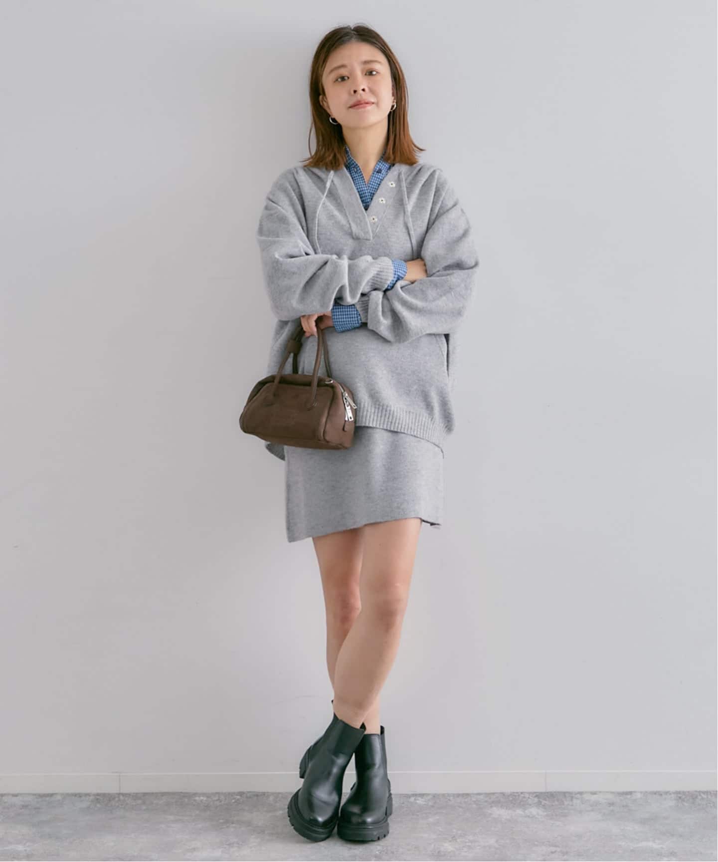 FLUFFYニットミニスカート（ミニスカート）｜U by SPICK&SPAN（ユー