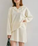 FLUFFYニットミニスカート