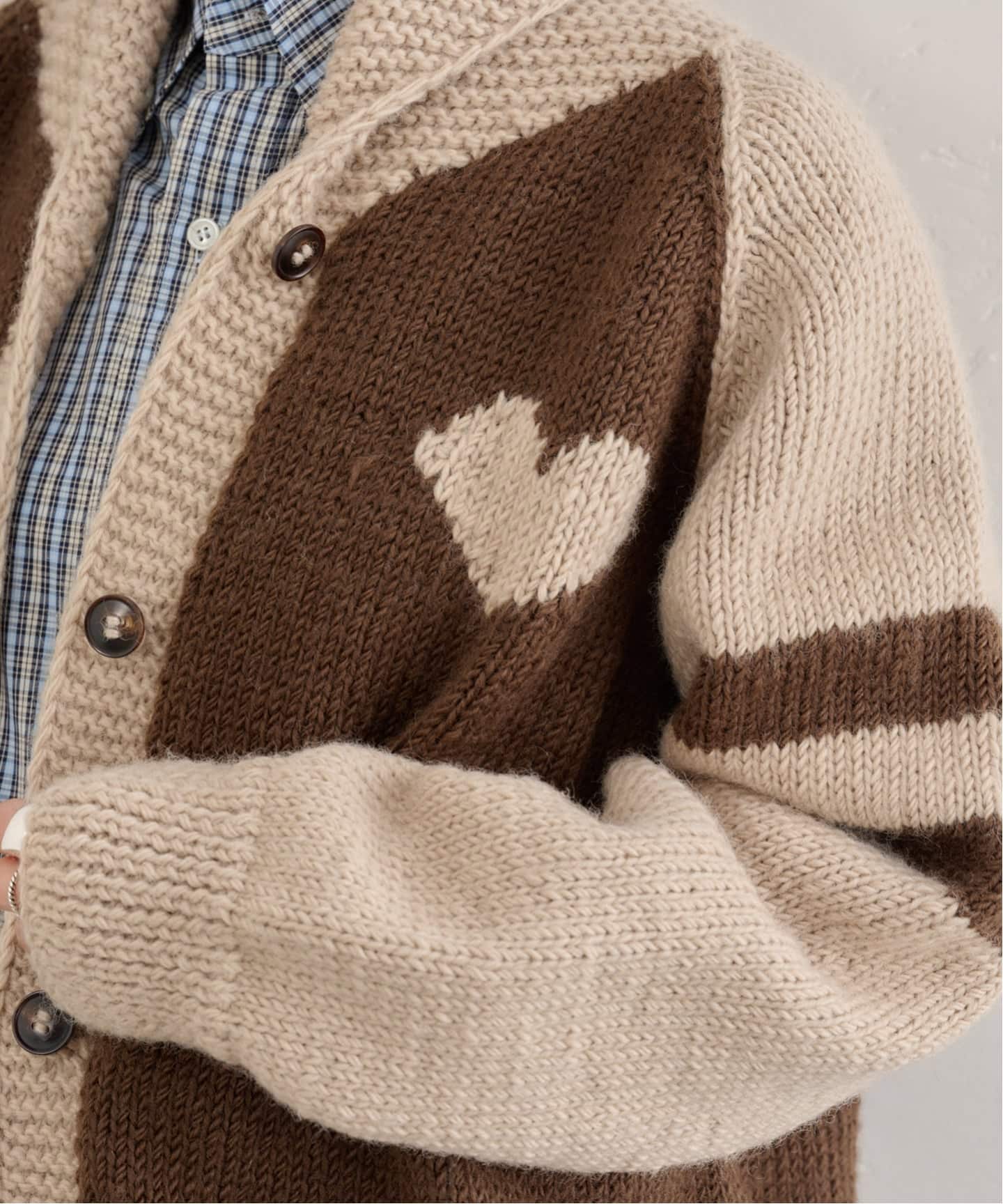 NEPAL HAND KNIT/ネパールハンドニット別注カウチンニットカーディガン