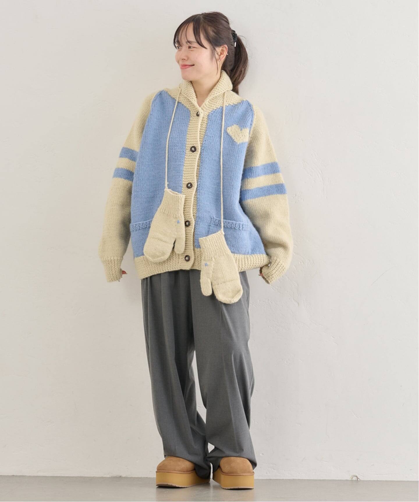 NEPAL HAND KNIT/ネパールハンドニット別注カウチンニットカーディガン