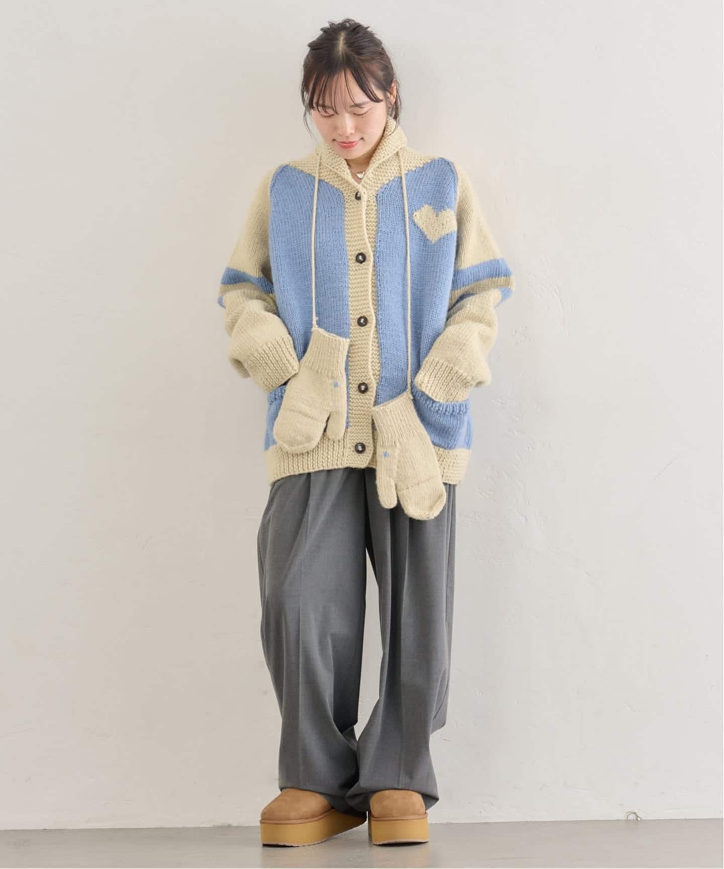 NEPAL HAND KNIT/ネパールハンドニット別注カウチンニットカーディガン