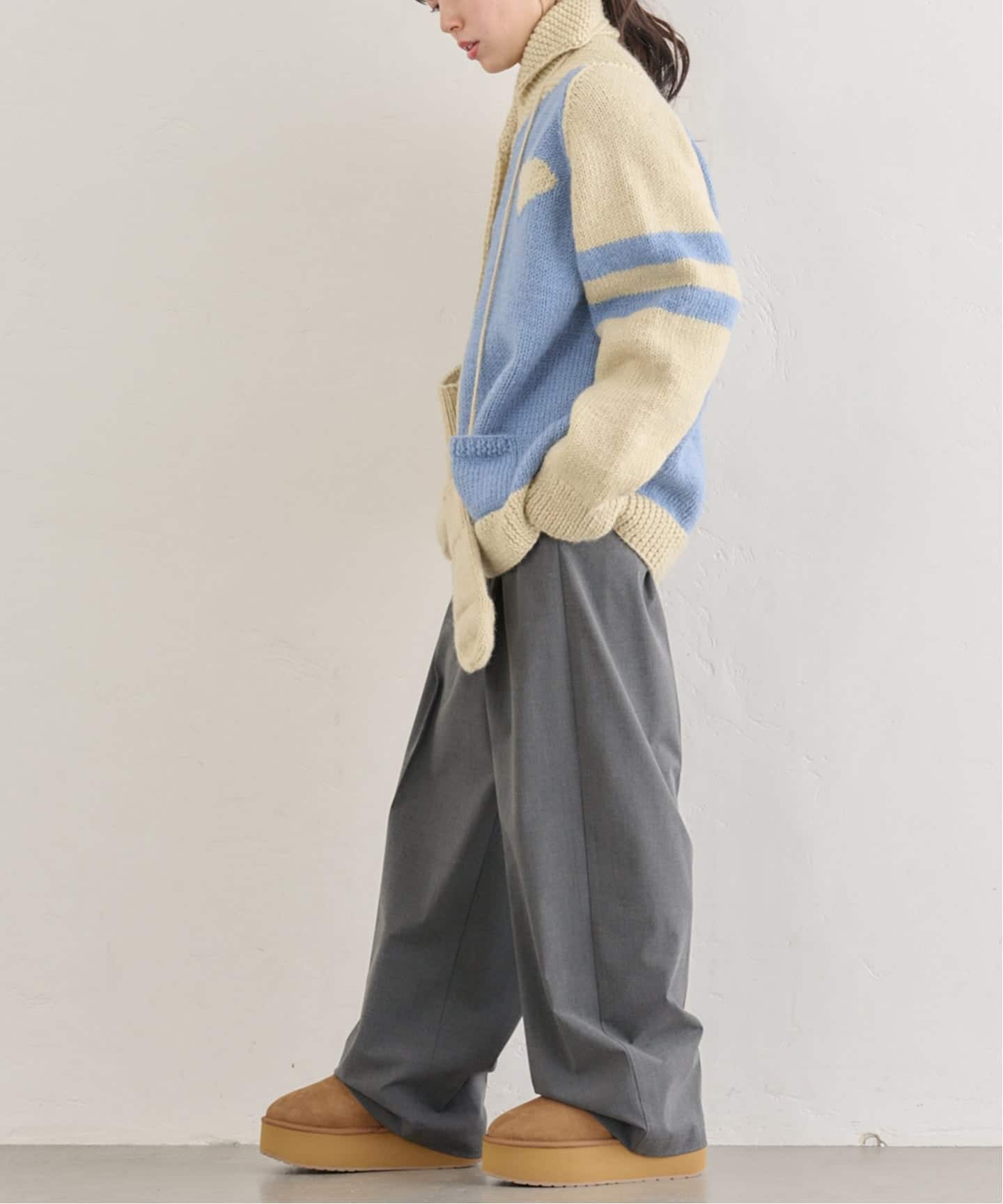 NEPAL HAND KNIT/ネパールハンドニット別注カウチンニットカーディガン