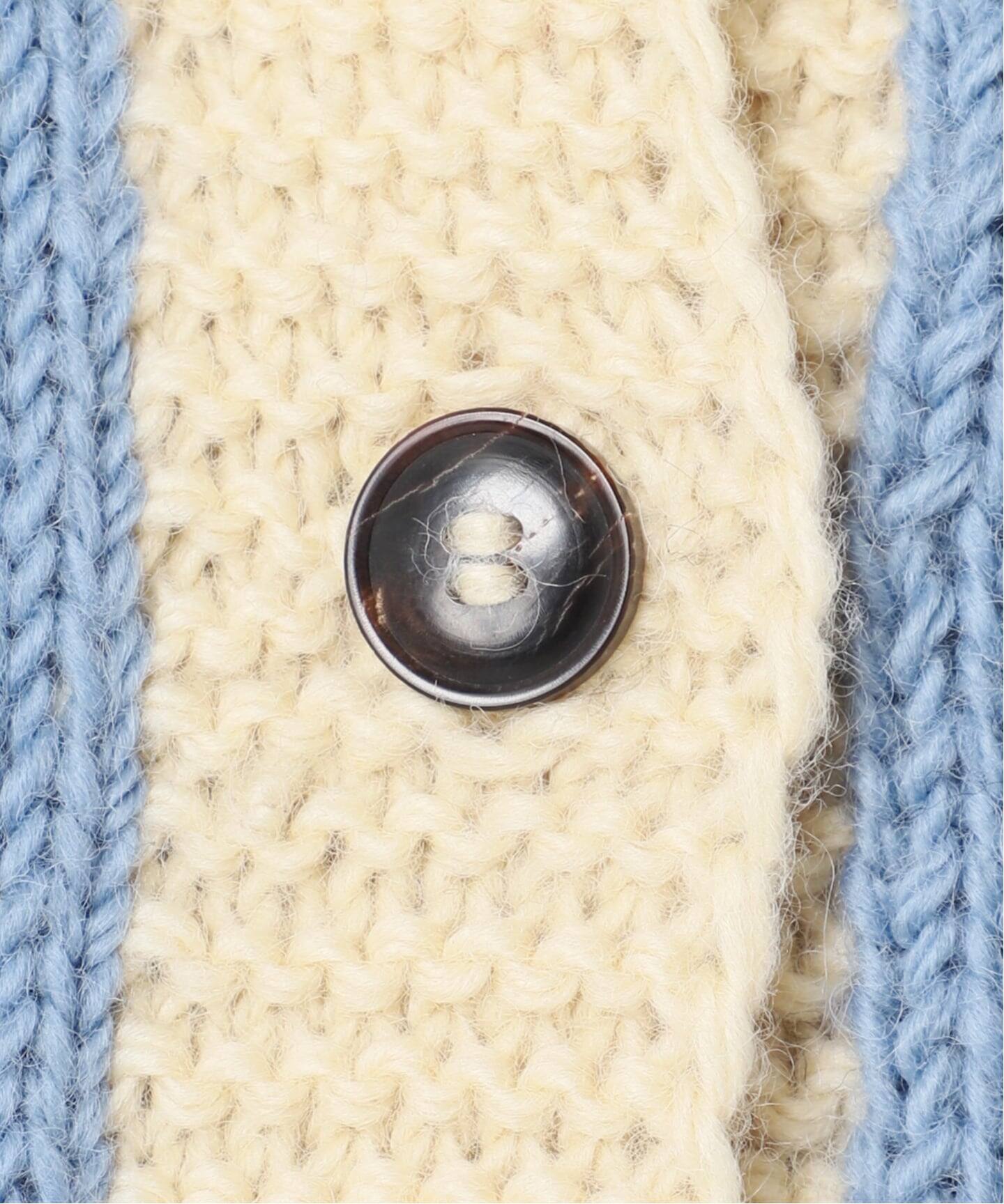 未使用　SPICK SPAN ネパールハンドニット別注　コンパクトカーディガン 予約》NEPAL HAND KNIT/ネパールハンドニット別注カウチンニット