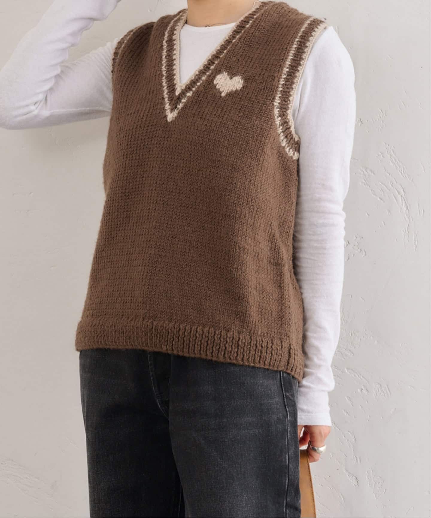 NEPAL HAND KNIT/ネパールハンドニット 別注ニットベスト（ベスト