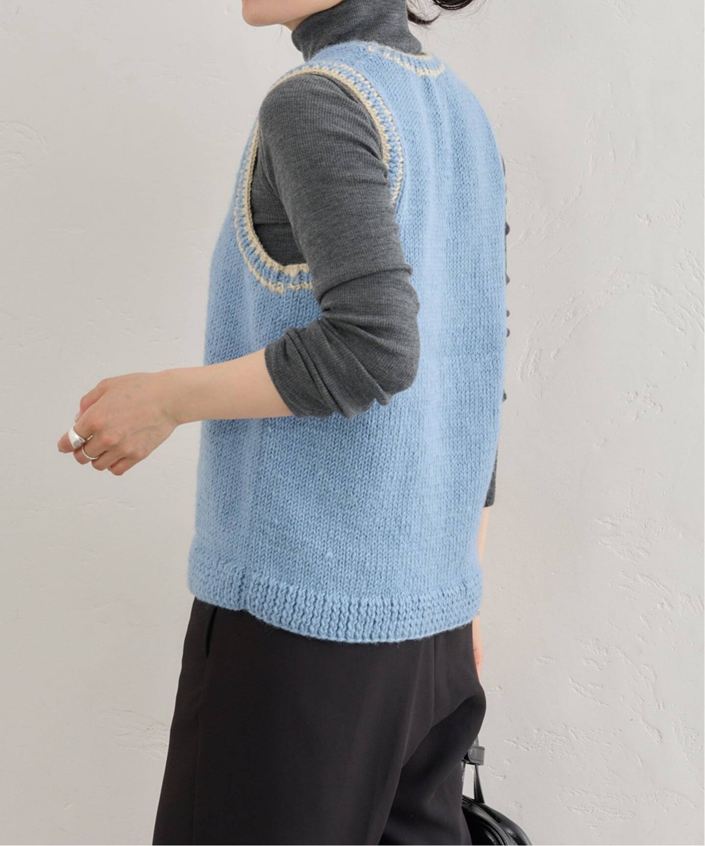 【NEPAL HAND KNIT/ネパールハンドニット】ベスト NEPAL HAND KNIT/ネパールハンドニット 別注ニットベスト（ベスト