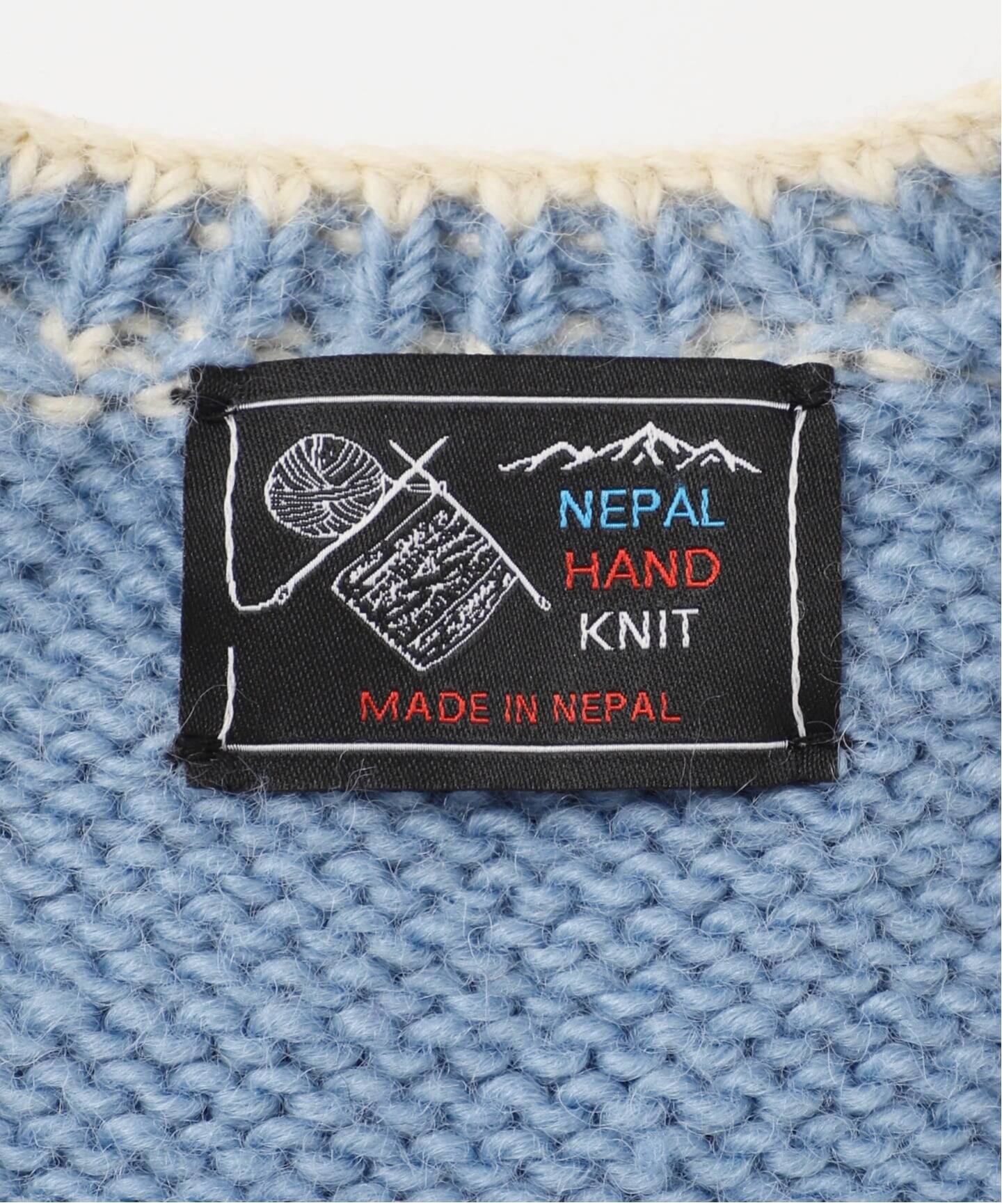 【NEPAL HAND KNIT/ネパールハンドニット】ベスト NEPAL HAND KNIT/ネパールハンドニット 別注ニットベスト（ベスト