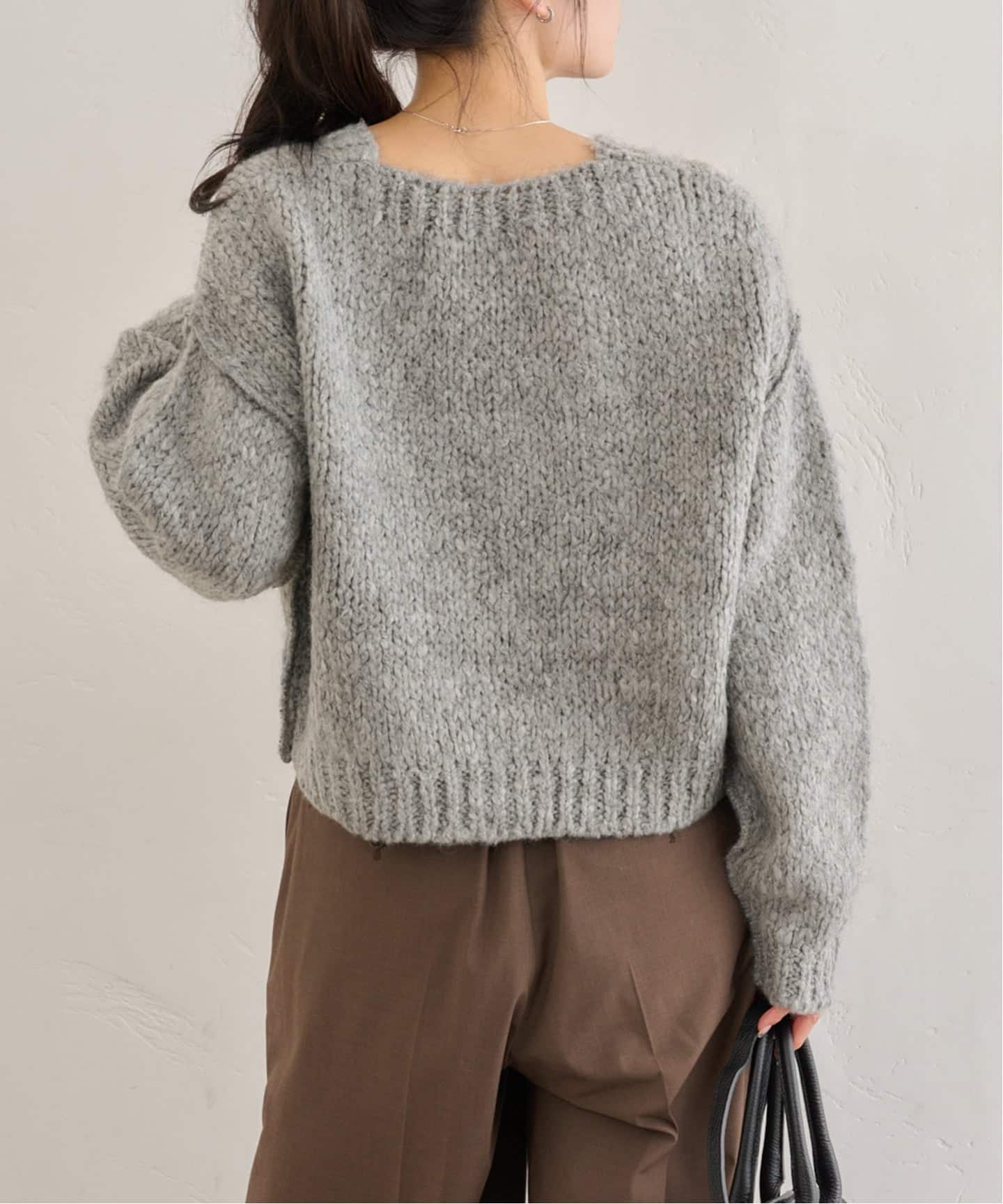 TRICOTS JEAN MARC/トリコットジーンマルク CROP SHORT CARDIGAN