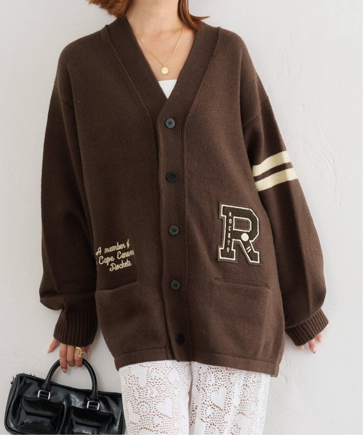 予約》SKOOKUM /スクーカム Lettered Cardigan（カーディガン