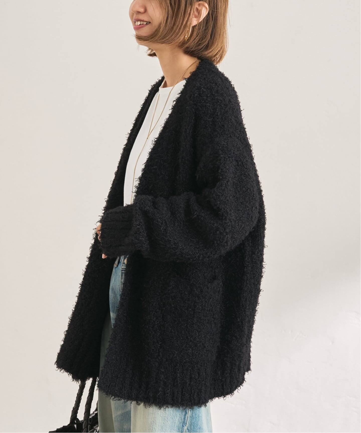 【新品】FRAMe WORK CURRY ガウンニット カーディガン ベージュ ≪WEB限定 / 追加予約≫CURLY ガウンニット（カーディガン