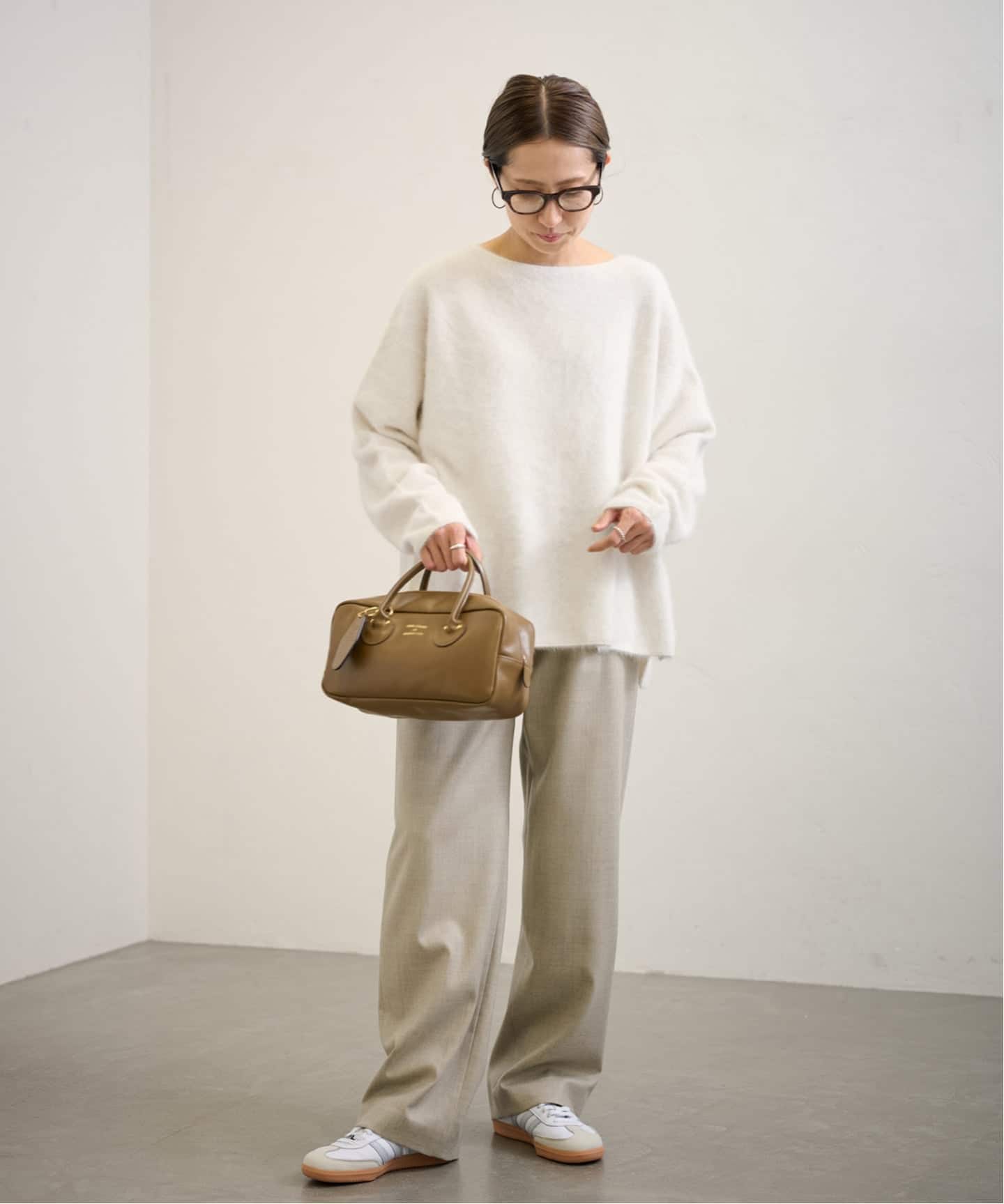 FRAMework FOX/CASHMERE クループルオーバー ≪追加予約≫FOX/CASHMERE ボートネック プルオーバー（ニット