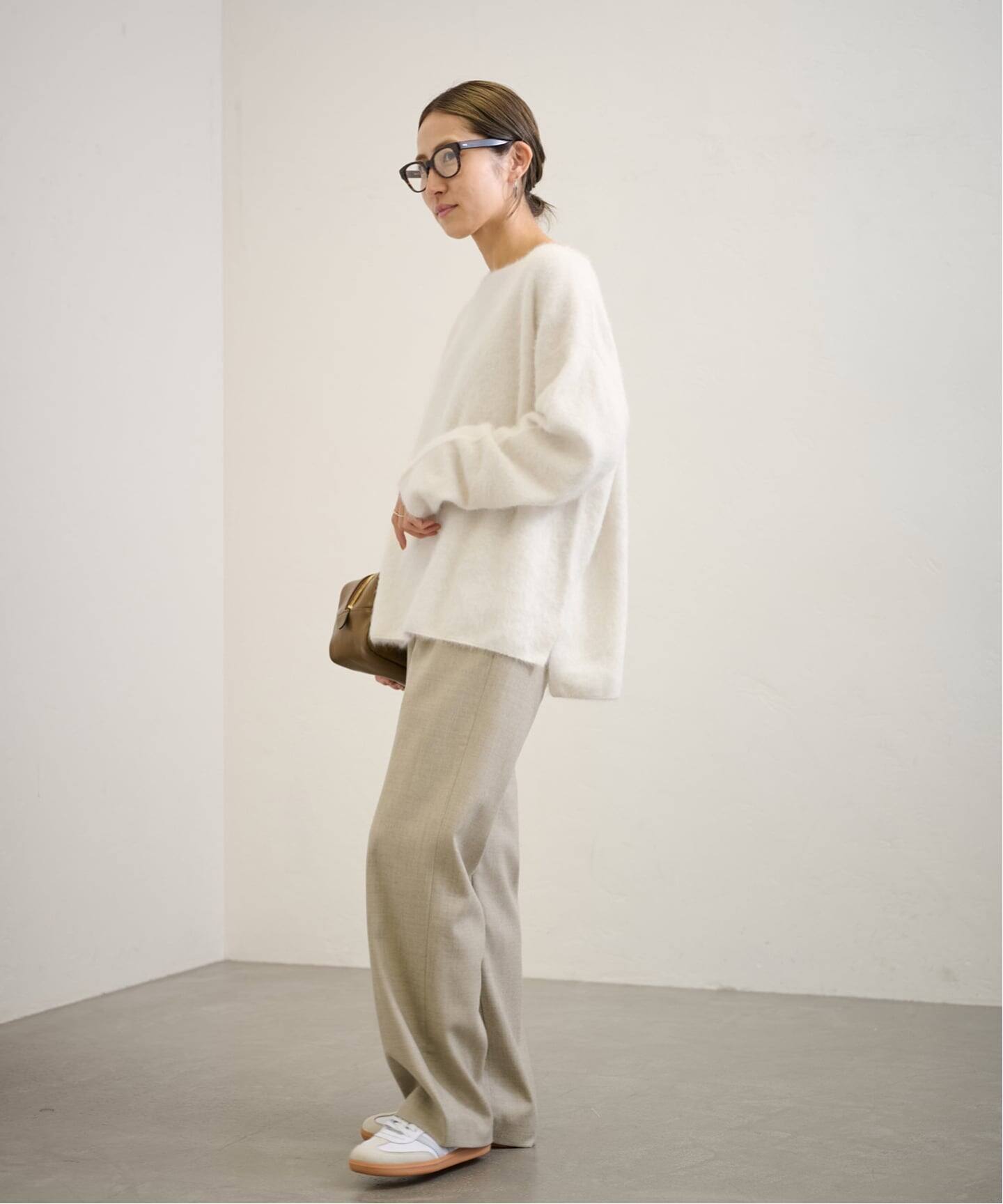 フレームワーク☆FOX/CASHMERE ボートネックプルオーバー　新品ホワイト FRAMeWORK｜≪追加≫FOX/CASHMERE ボートネック プルオーバー