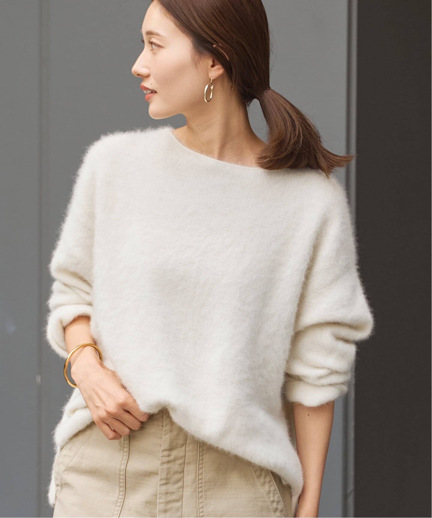 ≪追加≫FOX/CASHMERE ボートネック プルオーバー（ニット／セーター