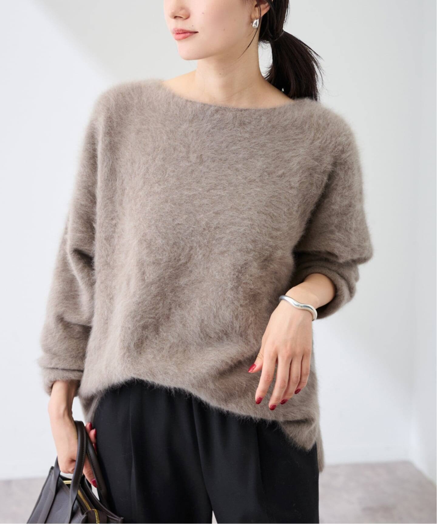 FRAMeWORK - FRAMeWORK  FOXクループルオーバー ≪追加予約≫FOX/CASHMERE ボートネック プルオーバー（ニット