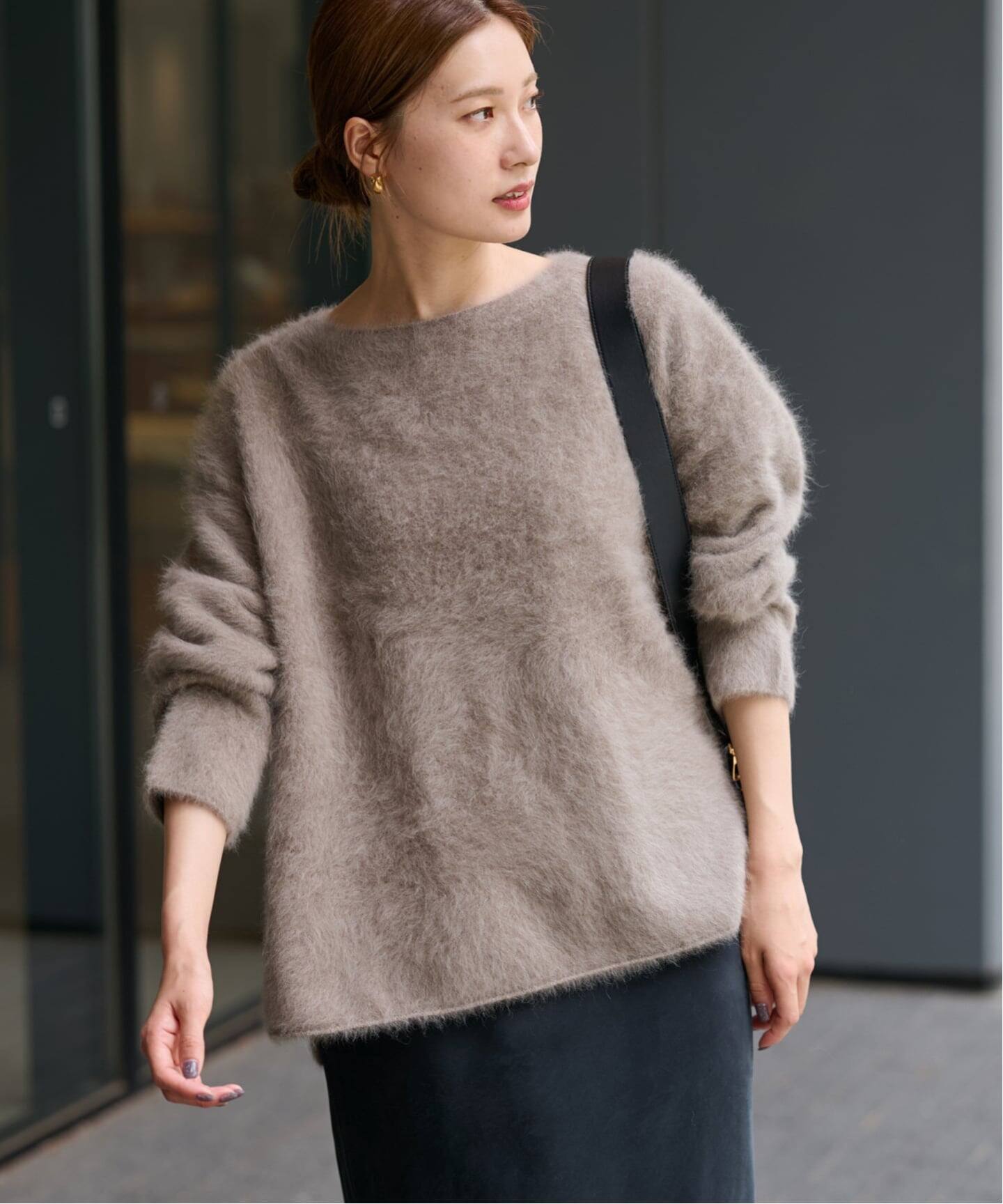 フレームワーク☆FOX/CASHMERE ボートネックプルオーバー　新品ブラック ≪追加予約≫FOX/CASHMERE ボートネック プルオーバー（ニット