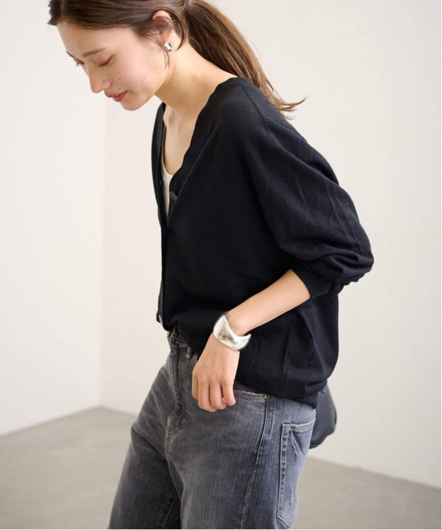 ≪WEB限定 / 追加≫イタリアヤーン basic Vネックカーディガン