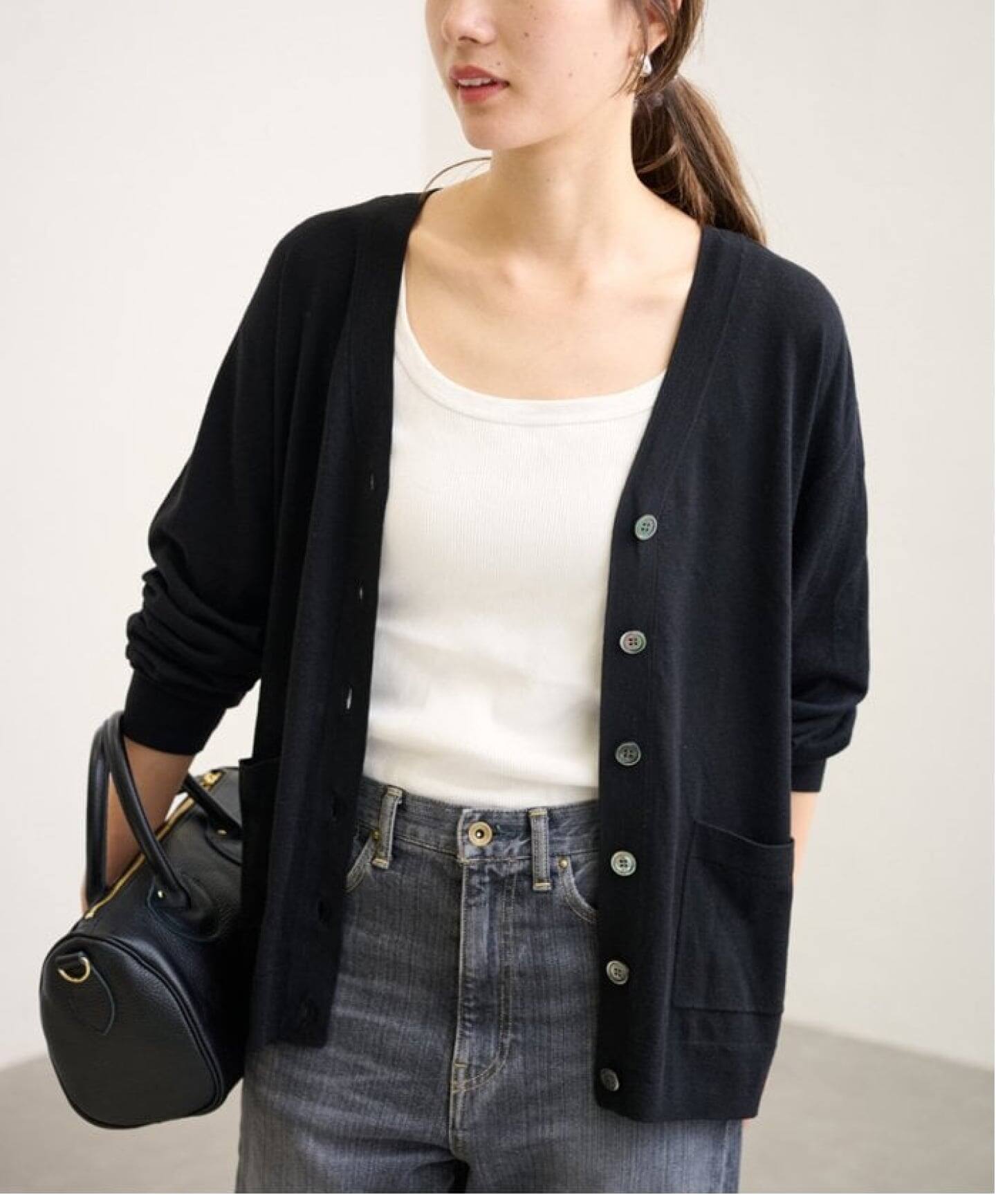 ≪WEB限定 / 追加≫イタリアヤーン basic Vネックカーディガン