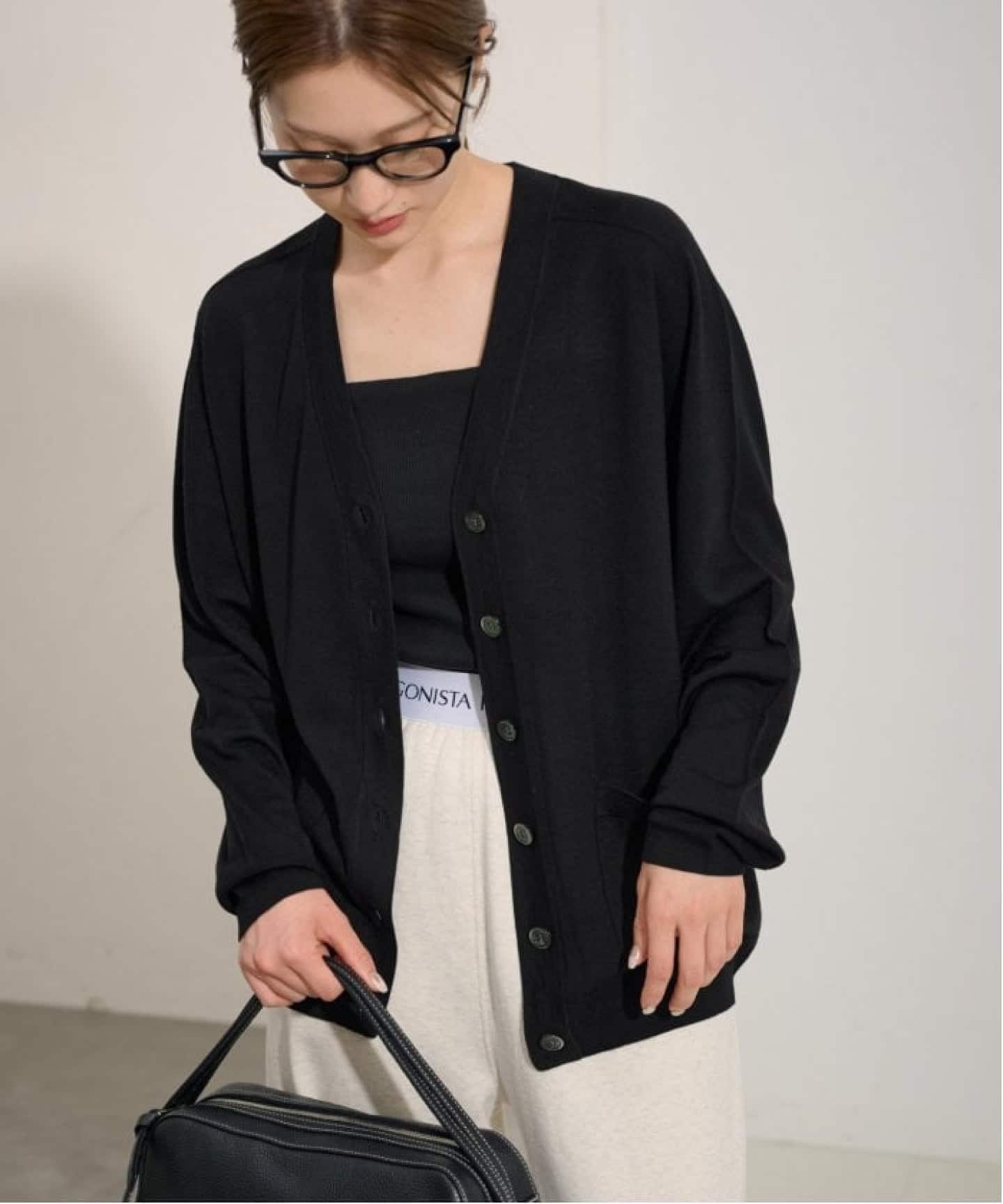 FRAMeWORK イタリアヤーン basic Vネックカーディガン ≪WEB限定 / 追加≫イタリアヤーン basic Vネックカーディガン