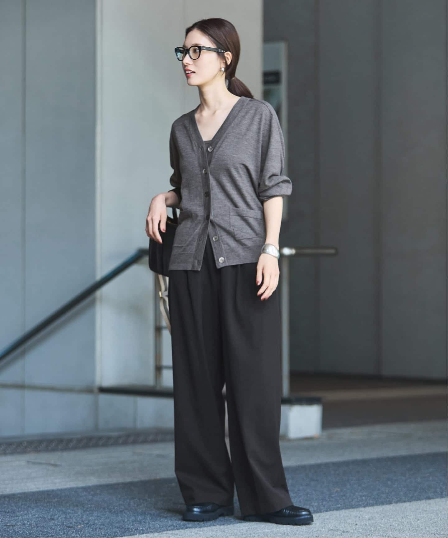 ≪WEB限定 / 追加≫イタリアヤーン basic Vネックカーディガン