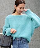 イタリアヤーン furry ニット