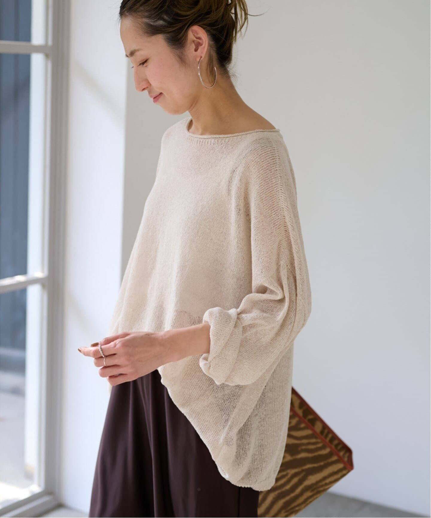 ≪追加≫ウォッシャブルニュアンスワイドプルオーバー 4（ニット