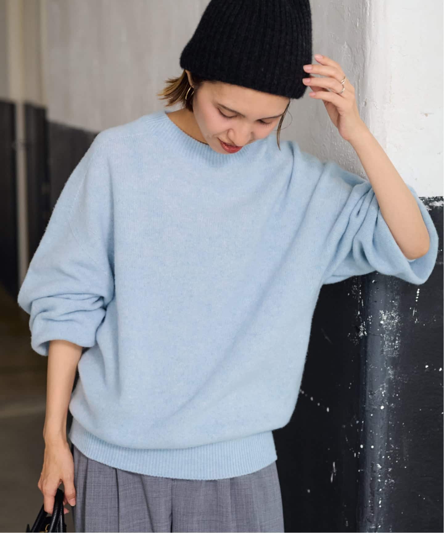 FRAMeWORK グレー 長袖柔らかニットセーター フレームワーク(FRAMe WORK) レディースニット・セーター | 通販