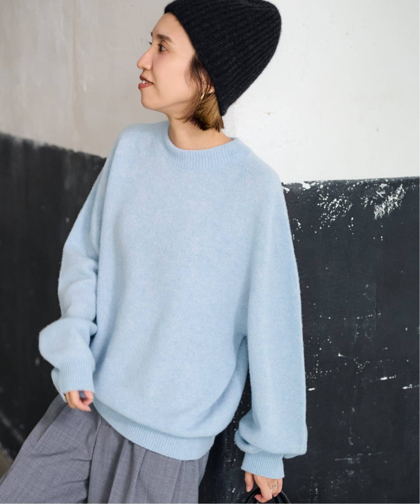 クルーネック ミドルゲージプルオーバー（ニット／セーター