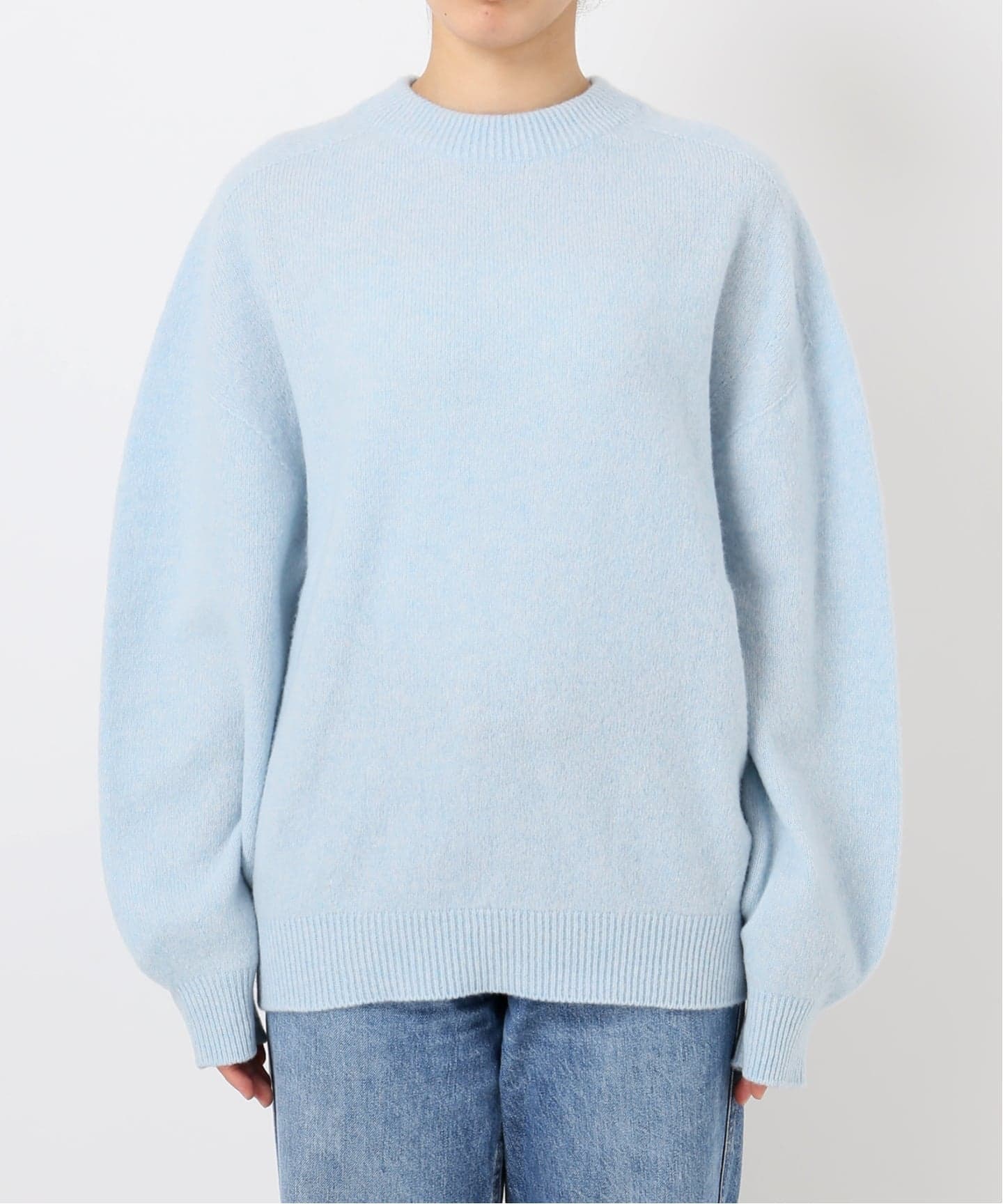 クルーネック ミドルゲージプルオーバー（ニット／セーター