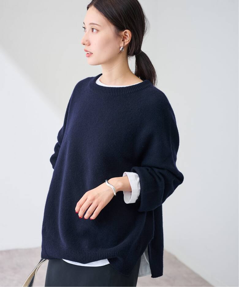 ≪追加≫ラグランスリーブ ワイドプルオーバー（ニット／セーター  