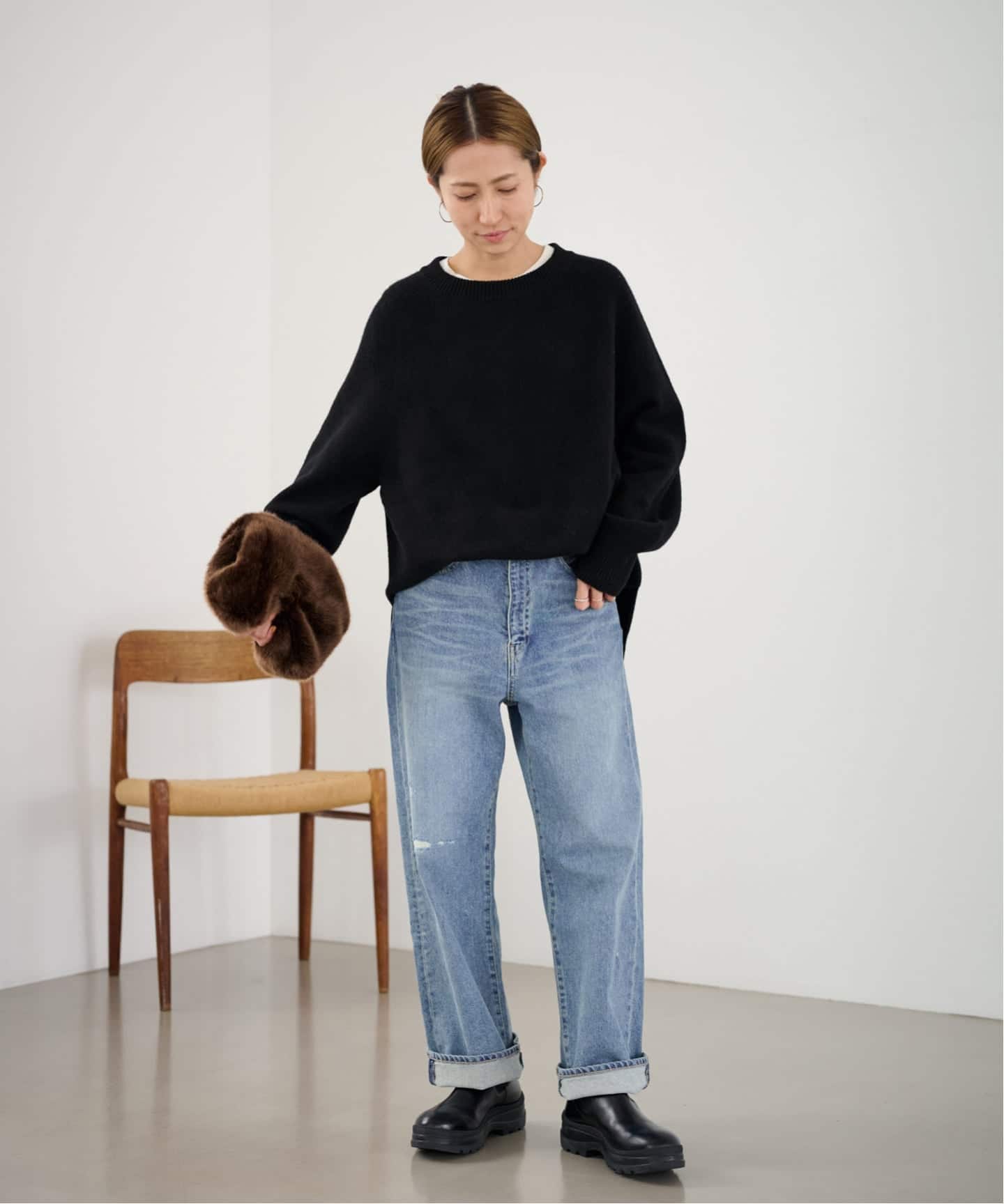 ≪追加≫ラグランスリーブ ワイドプルオーバー 2（ニット／セーター