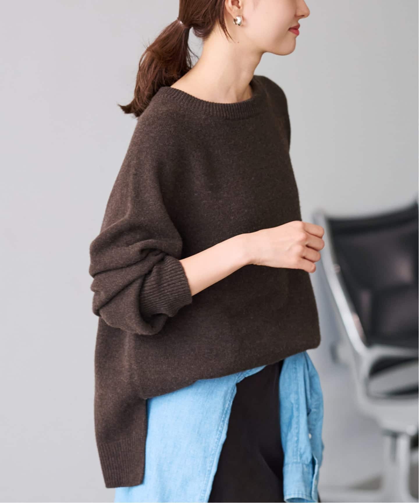 ≪追加≫ラグランスリーブ ワイドプルオーバー 2（ニット／セーター