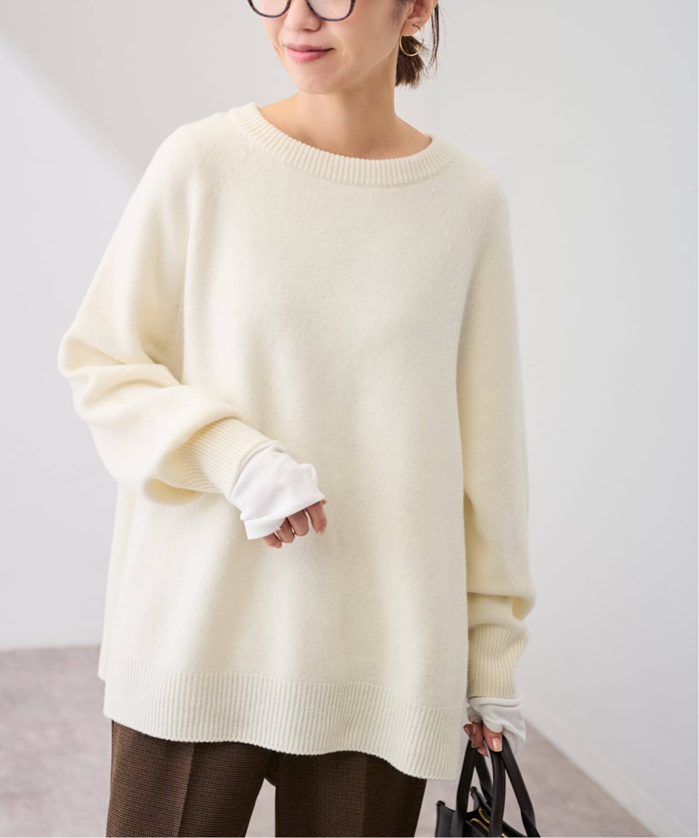 ≪追加≫ラグランスリーブ ワイドプルオーバー 3（ニット／セーター