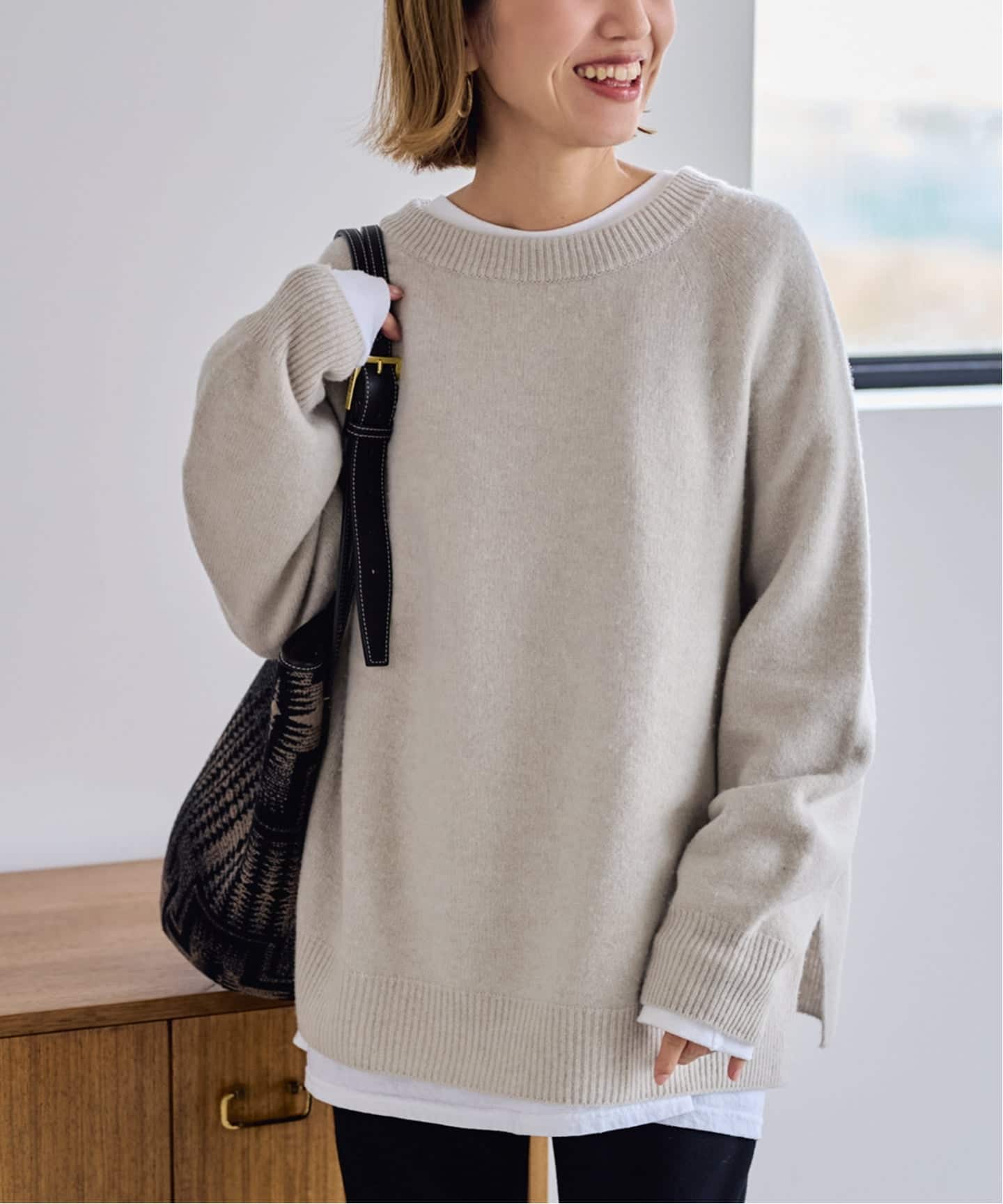 フレームワーク　FRAMeWORK ラグランスリーブワイドプルオーバー ≪追加≫ラグランスリーブ ワイドプルオーバー 3（ニット／セーター