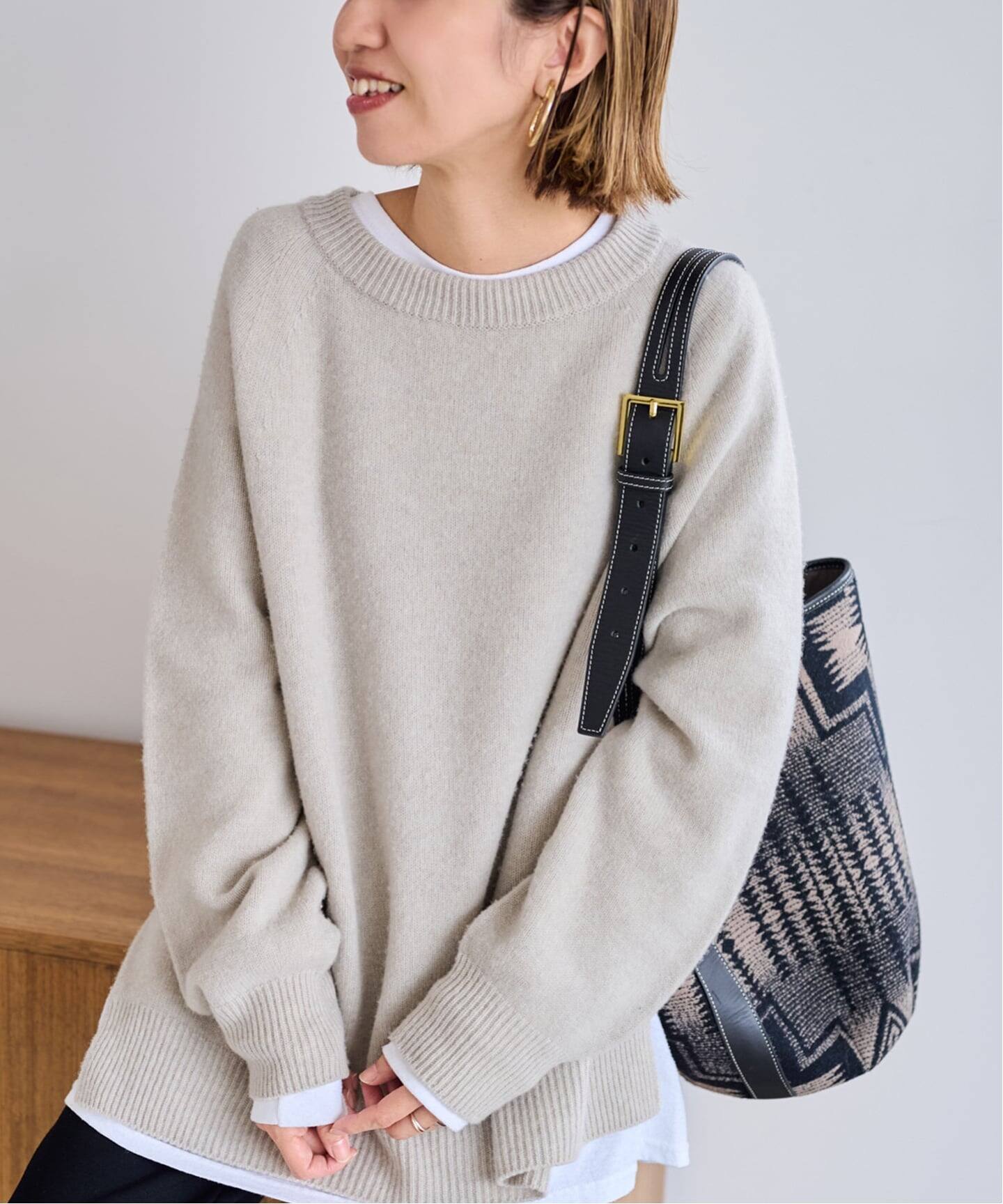 ≪追加≫ラグランスリーブ ワイドプルオーバー 3（ニット／セーター