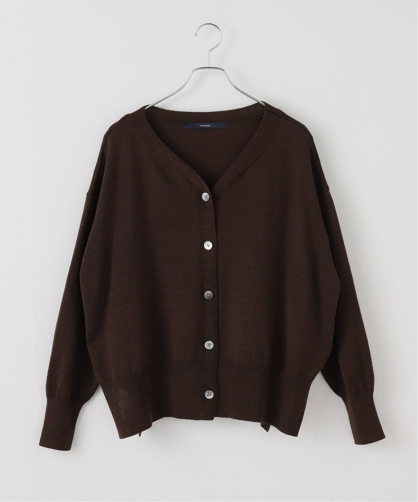 PL/ウール ワイドVカーディガン（カーディガン）｜FRAMeWORK（フレーム