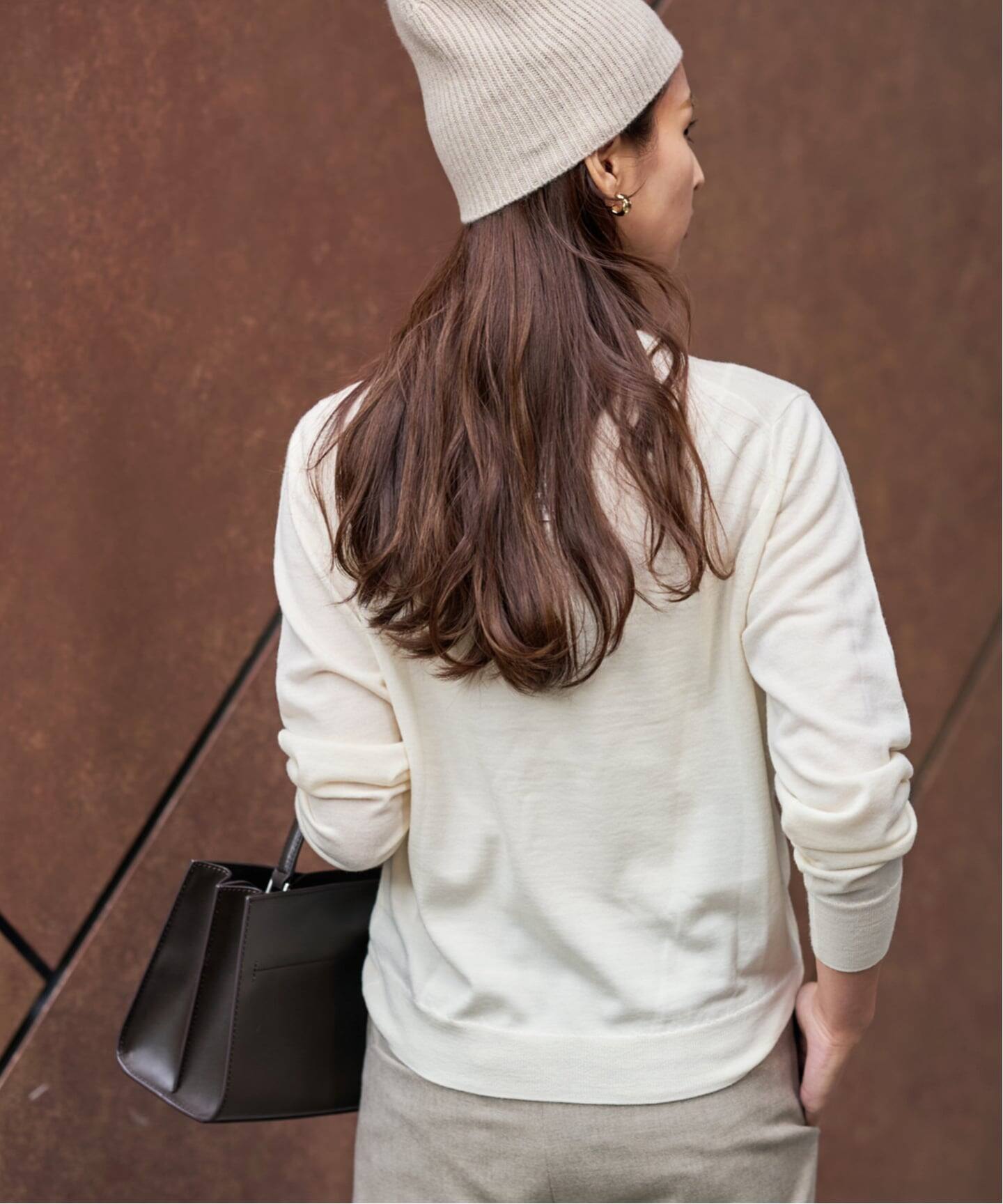 イタリアヤーン basic クループルオーバー（ニット／セーター